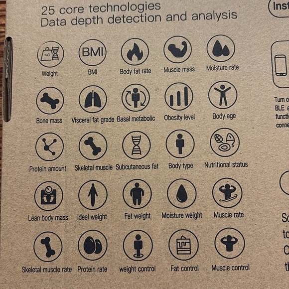 Smart Body Fat digital scale bathroom NWBOX connects to phone / health tracking - Picture 3 of 4